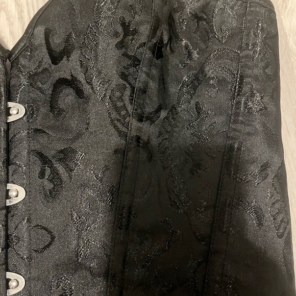 & Other Stories Black Lace-Up Corset - Picture 2 of 6